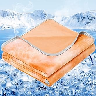 inhand Cooling Blanket Queen Size (90"x90"), Cooling Blankets for Hot Sleepers, Absorbs Heat to Keep Adults Cool for Summer Nights Sweats, Thin Cold Lightweight Blanket for Couch Bed, All Season Use