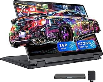 Lenovo IdeaPad Flex 5i 14" WUXGA Touch 2-in-1 Laptop, Intel i5-1235U, 8GB LPDDR4X, 672GB Storage (512GB SSD + 160GB Docking Station Set), Backlit Keyboard, Fingerprint Reader, FHD Camera, Win 11, Gray