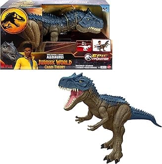 Mattel Jurassic World: The Chaos Theory Netflix - Giant Dinosaur Allosaurus Action Figure, Extra Large Dinosaur, Can Devour 20 Mini Figures, Approx 96 cm Long, XL Action Toy, HRX53