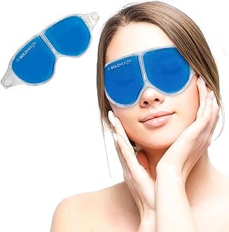 Cooling Gel Eye Mask – Reusable Relief for Dark Circles, Puffiness & Dry Eyes | Soothing & Comfortable for Men & Women | Refreshing Blue Gel Pad