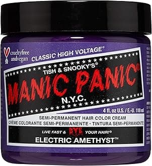 Electric Amethyst Classic Creme Vegan Cruelty Free Purple Semi Permanent Hair Dye - 1 x 118ml