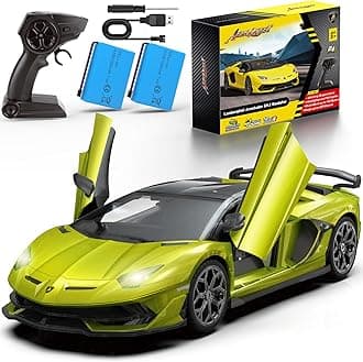 1:14 Lamborghini Remote Control Car,2.4GHz Officially Licensed Lamborghini Model RC Toy Car for Boys Girls Birthday Gift