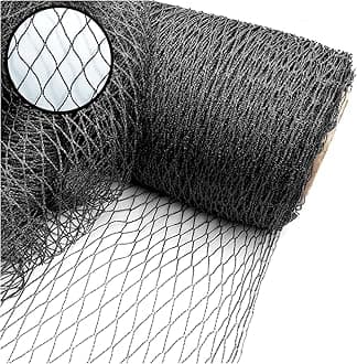 Extra Strong Woven Mesh Garden Netting Heavy Duty Anti Bird Pond Fruit, Pea Plant Protection Professional Grade. Various Sizes (6m Wide, 25m Long)
