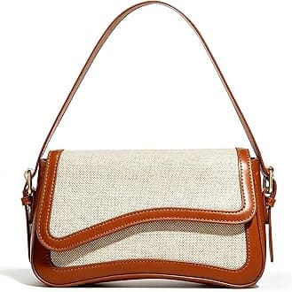 Amszke Shoulder Bag for Women Y2K Crossbody Purse PU Leather Underarm Handbag 2 Adjustable Strap for Daily Commute Travel