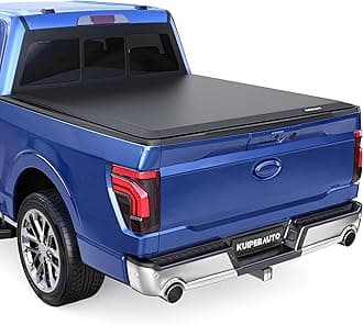 96inch Soft Roll-Up Truck Bed Tonneau Cover Compatible for 2015-2026 Ford F150 Styleside (Not for Flareside) 8' Bed