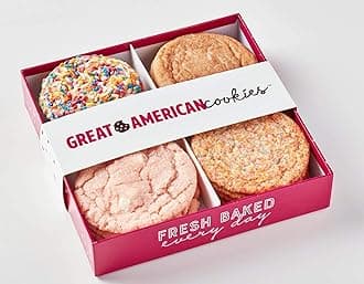 Great American Cookies - 12 Spring Assorted BoxFresh Baked Assorted Cookies - Baked Daily, Hand Scooped and Never Frozen - Great for birthday, graduation, parties, or special events