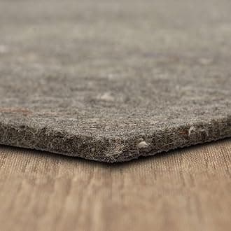 Mohawk Home Non Slip Rug Pad 7' x 10' - 3/8" Thick Felt + Latex Rubber Gripper - Dual Surface Cushion for Hardwood, Carpet, Tile Floors, Made in USA