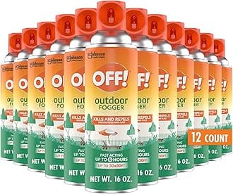 Outdoor Insect & Mosquito Repellent Fogger, Backyard Pretreat, Kills & Repels Insects in an up to 900 sq, ft, Area, 16 oz (Pack of 12)