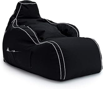 Game Over Video Gaming Bean Bag Lounger Chair | Indoor Living Room | Side Pockets for Controllers | Headset Holder | Ergonomic Design for Relaxed Gamer (Purifying Code)