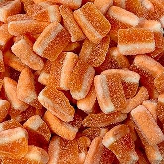 Fizzy Peach Slices 500g Share Bag by The Gourmet Sweet Company