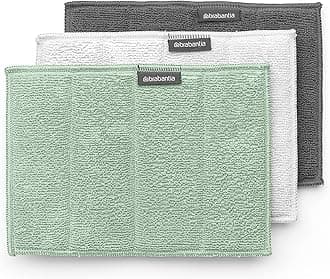 SinkSide Microfibre Cleaning Pads, 16 x 22 cm, Set of 3 - Jade Green