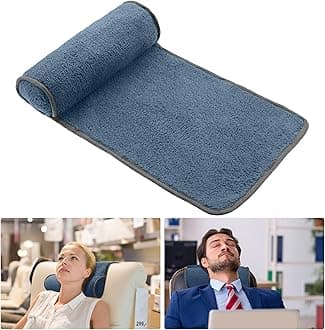 Weysat Neck Pillow for Recliner Head Pillow Adjustable Plush Pillow Neck Roll Non Slip Fleece Couch Neck Head Support Pillow for Travel Home Recliner Sofa Armchair (Haze Blue)