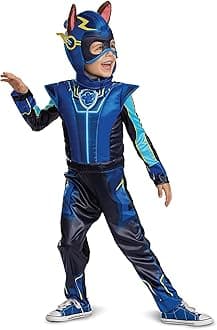 Disguise boys Chase Deluxe Toddler Costume, Official Paw Patrol Halloween Outfit With Armor and Headpiece for Kids