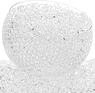 ZTML MS 200,000 Pieces Clear Water Gel Jelly Beads, Clear Water Beads, Vase Filler for centerpieces, Non Toxic Water Beads for Soilless Planting, Floral Arrangement, Vase Filler (Clear)