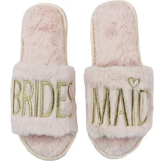 Wedding Slippers - Bride Slippers, Bridesmaid Slippers, Getting Ready Outfits Bridal Party, I Do Crew Slippers, Bride Slippers for Wedding Day
