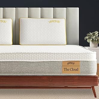 SleepyCat Cloud Mattress | Hotel-Like Quilted EuroTop with Memory Foam & Latex | No-Motion Transfer Pocket Spring | Pressure Relief & Luxurious Feel | Single Size (72x36x8 Inches)