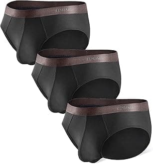 SeparatecMen's Boxer Shorts Bamboo Rayon Breathable Soft Men's Underwear with Double Pouch Pack of 3 or 6 Pack