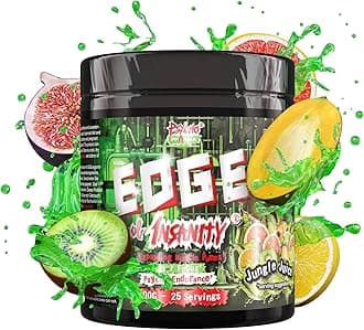 New #1 Strongest PWO Psycho Pharma Edge of Insanity - Most Intense Pre Workout Powder for, Focus, Power & Energy. Premium researched Formula and Ingredients - 325g