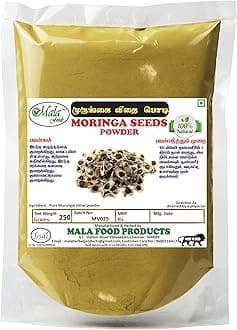 MALA Moringa Seed Powder -250 GMS/Murungai Vidhai Powder/Drumstick Seed Powder - 250 G