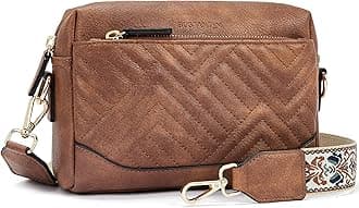BOSTANTENCrossbody Bags for Women Vegan Leather Purses Quilted Shoulder Handbags with Adjustable Shoulder Strap