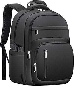 Cute School Backpack for Women Men Casual Travel Laptop Backpack Aesthetic Lightweight College Bookbags for Kids(Black)