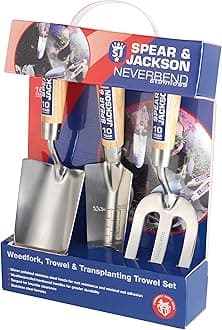 Spear & Jackson 3056GS Neverbend Stainless 3 Piece Garden Tool Gift Set