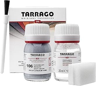 Leather Dye Kit with Deglazer and Applicator - Restore & Recolor Shoes, Boots, Purses, Wallets, Jackets, and Furniture - Rich Pigment - 25mL