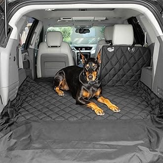 4Knines SUV Cargo Liner for Fold Down Seats - 60/40 Split and Armrest Pass-Through Compatible - USA Based Company (Extra Large, Black)