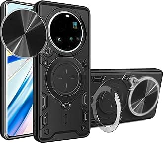 Compatible with Xiaomi 15 Ultra Case Cover,with Slide Camera Lens Cover Compatible with Xiaomi 15 Ultra 5G 25010PN30G Case Black