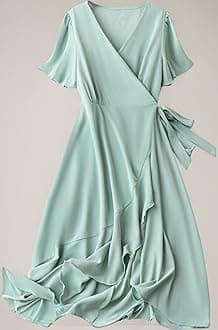 Lymio Women's Fit and Flare Midi Western Dresses (695-698)