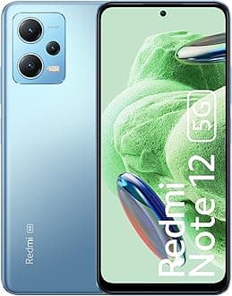 Redmi Xiaomi Note 12 5g (for Tmobile Mint Tello & Global) (128Gb + 6Gb) Factory Unlocked 6.67 48Mp Triple Camera (Mystique Blue)