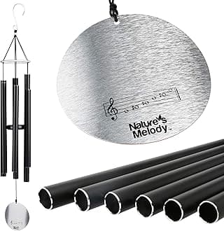 Nature's Melody AT36BK 36-inch Aureole Tunes Windchime - Black