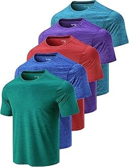 Liberty Imports Men's Athletic Crew Neck Short Sleeve T Shirts Undershirt
