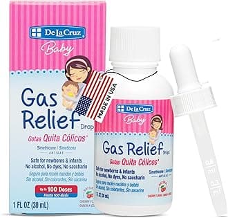 De La Cruz Gas Drops for Babies - Quita Cólicos Infant Gas Relief with Simethicone - Safe Colic Drops for Newborns 1 FL. OZ. (30 mL)