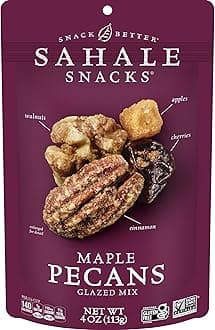 Sahale Snacks Maple Pecans Glazed Mix, 4 Ounces (Pack of 6)