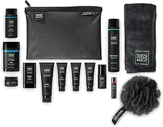 Tiege Hanley Men’s Skin Care Gift Set – Best Father’s Day Gift for Dad – Platinum Gift with Face Wash, AM & PM Moisturizer, Scrub, Eye Cream, Clay Mask, Retinol Stick, Body Wash, Deodorant, Lip Balm