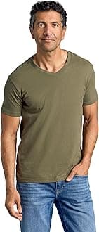 3-Pack V-Neck Tees in by True Classic, Military Green, XL