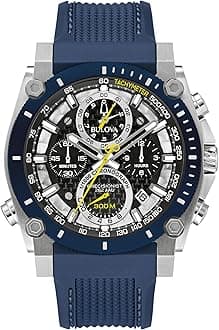 Men's Icon High Precision Quartz Chronograph Watch, Curved Mineral Crystal