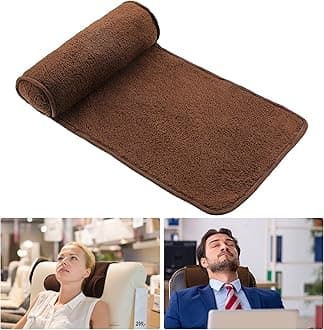 Weysat Neck Head Pillow for Recliner Chair Non Slip Fleece Adjustable Neck Roll Support Headrest Pillow for Travel Home Office Recliner Couch Sofa Armchair(Brown)
