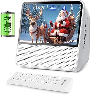 Portable DVD Player with 4000mAh Rechargeable Battery, Desktop CD/D...