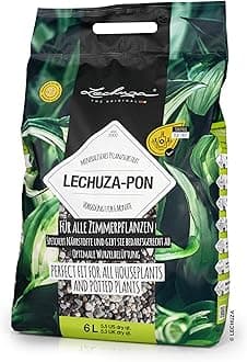 Lechuza 19561 PON Mineral Plant Substrate Potting Mix for Indoor Gardening, 6 Liter Bag, Grey