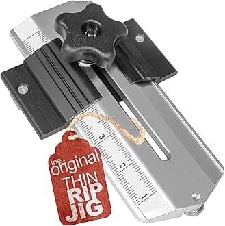 Thin Rip Jig Table Saw Jig for Making Repetitive Narrow Strip Cuts on Table Saws with 3/4" x 3/8" Miter Slots •Also Works with Many Router Tables and Band Saws