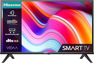 Hisense 32 Inch HD VIDAA Smart TV 32E4KTUK - Natural Enhancer, HDMI, Share to TV, and Youtube, Freeview Play, Netflix and Disney+ (2023 Model)