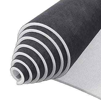 Suede Auto Headliner Fabric 38" L × 60" W with Foam Backing - Tube Packaging - Dark Grey Interior Replacement Material for Car/Truck/SUV/RV Roof - Home Repair/DIY Headliner Material