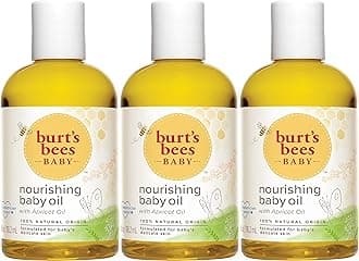 Burt's Bees Baby Bee Nourishing Baby Oil 4 Ounce Bottles (Pack of 3)