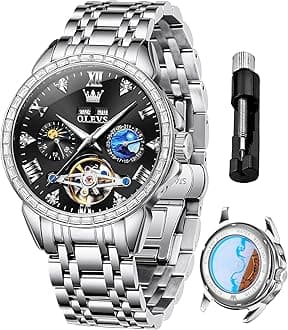 OLEVSLadies Luxury Gold Silver Stainless Steel Quartz Watch Waterproof Date