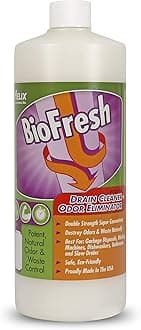 Helix Laboratories, Inc. Biofresh - Enzyme Drain Cleaner & Smell Remover For Garbage Disposals, Fruit Flies, Shower, Washing Machines Slow Drains Sink Clog Odor Eliminator (32Oz)