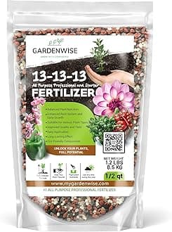 Gardenwise 13-13-13 Slow Release Granular Fertilizer – All Purpose Plant Food...