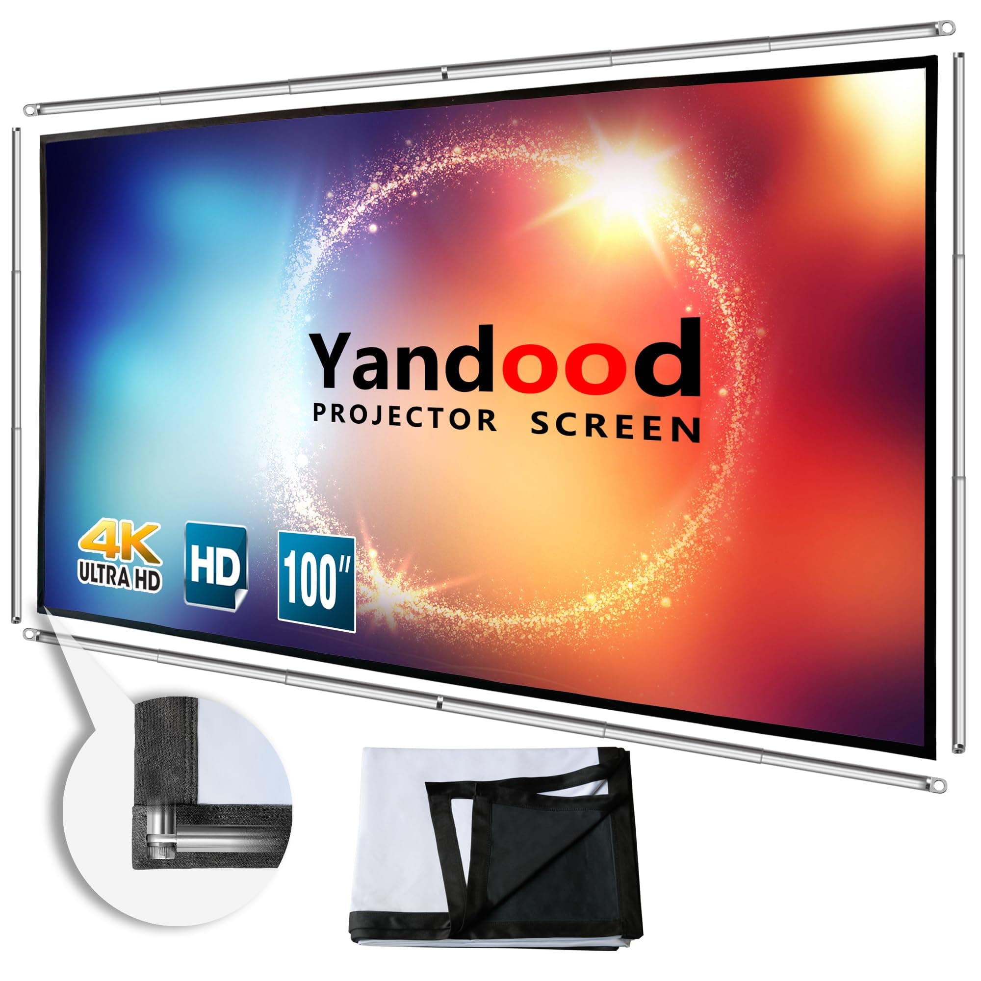 White Doulble Sided Projection Screen