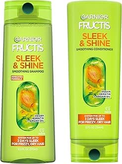 Fructis Sleek and Shine 22 fl; oz; - 1 Shampoo + 1 Conditioner (Family Size)
